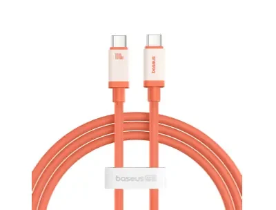 Baseus-0 Series Fast Charging Data Cable Type-C to Type-C 100W 1M - Canyon Coral