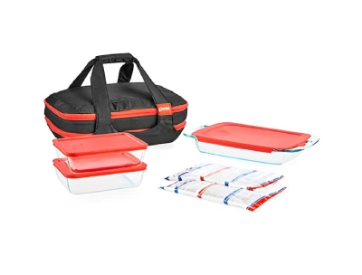 Pyrex Portables Double Decker Set - 9 Pcs
