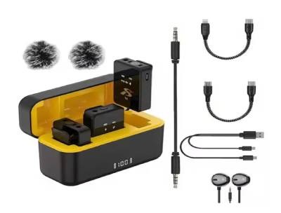 SX12 Wireless Clip Microphone with Charging Case