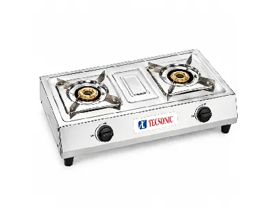 Tecsonic 2-Burner Stainless Steel Gas Cooker