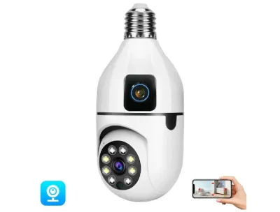 Wireless Smart Bulb Security Camera