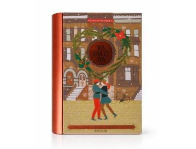 Tea Lovers Tea – Holiday Tea Collection Gift Tin (9x6 Inch Decorative Metal Box)