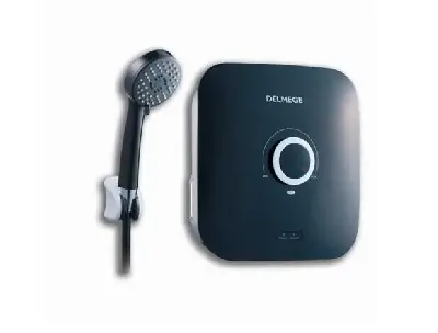 Delmege 5.5kW Hot Water Shower - Black