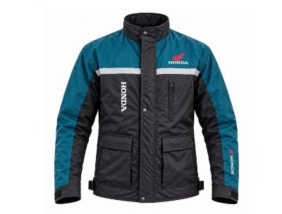 Honda Unisex Bike Riding Jacket - Green and Black