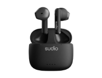 Sudio (Sweden) A1 True Wireless Earbuds with Wireless Charging Case - Midnight Black