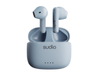 Sudio (Sweden) A1 True Wireless Earbuds with Wireless Charging Case - Sky Blue