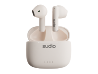 Sudio (Sweden) A1 True Wireless Earbuds with Wireless Charging Case - Snow White
