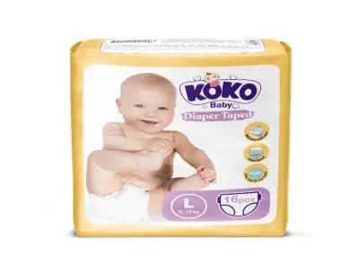 KOKO Tape Baby Diaper - L (16Pcs)
