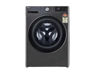 LG 9Kg Front Load Washer and Dryer Machine Platinum - Black