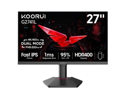 KOORUI G2741L IPS UHD / FHD Dual-Mode 160Hz / 320Hz Monitor