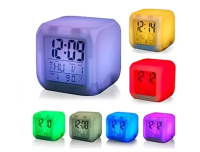 7-Color Changing LED Digital Alarm Clock