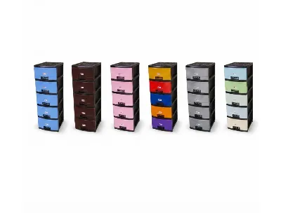 Uni Plastic Classic 6-in-1 Baby Wardrobe Storage Drawer Set