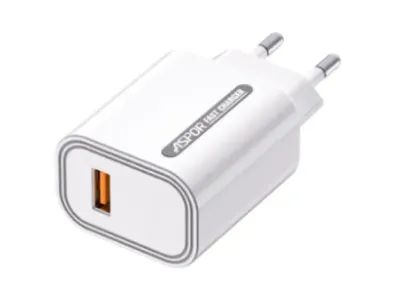 Aspor A803 18W Fast Charger QC 3.0 Adapter