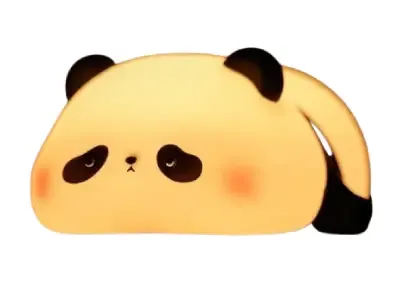 Big Face Rabbit Silicon Night Lamp