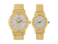 TITAN Quartz Bandhan Couple's Watch W/Box