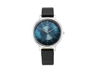 Titan Workwear Quartz Analog Blue Dial Brown Leather Strap women's Watch