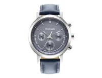 Fastrack Tick Tock Quartz Multifunction Blue Dial Leather Strap Men's Watch