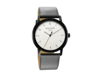 Sonata Sleek Grey Dial Leather Strap Men's Watch