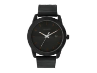 Sonata Quartz Analog with Date Anthracite Dial Leather Strap Men's Watch
