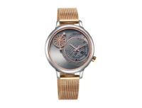 Sonata Unveil Quartz Analog Grey Dial Stainless Steel Strap Women's Watch