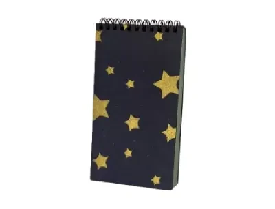Tall notebook - Gold Star Blue