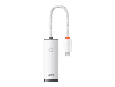 Baseus Lite Series Ethernet Adapter Type-C to RJ45 LAN Port (100Mbps) - White
