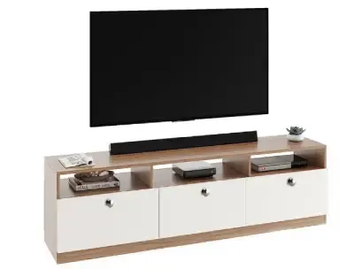 VTEC Modern TV Stand with Storage & Display Shelves for 65 Inch TVs