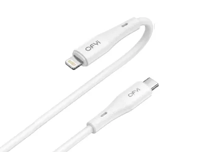 OFYI Soft Silicone Fast Charging Cable (Type-C to Lightning)