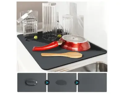 Water Absorbent Dish Drying Mat
