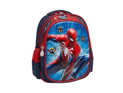 3D Kids Preschool Bag - Double Pocket - Spider Home (12H x 10L x 5W)