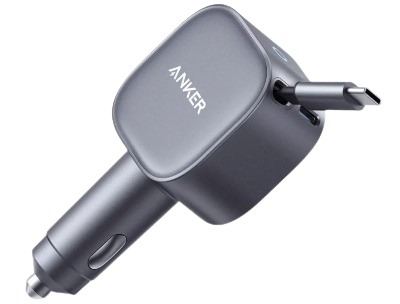 Anker 2-in-1 Clutter-Free Car Charger