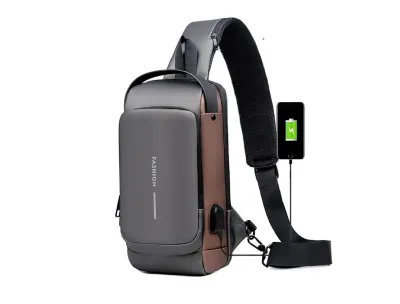 Multifunction Anti-theft USB Crossbody Bag / Anti-Theft Crossbody Bag with USB Charging Port