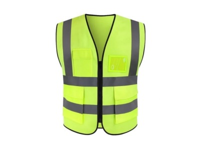 Safety Sure Safety Jacket with Double Pocket - Luminous Yellow - Free Size