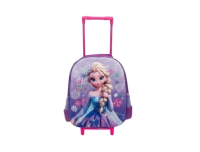 3D Kids Single Trolley Bag - Single Pocket - Frozen (12H x 10L x 5W)