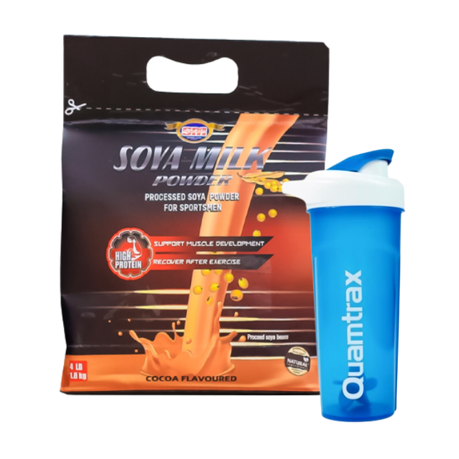 Super Mass Soya Protein 4lbs with Free Supplement Shaker Best Super
