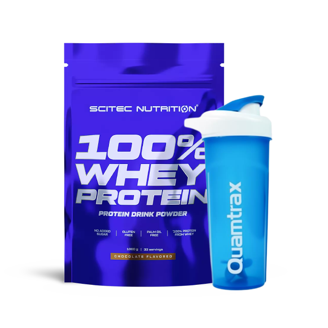 Scitec Nutrition 100% Whey Protein 1Kg – Chocolate Flavored with Free ...