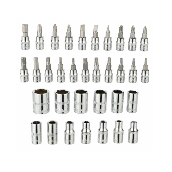 DR.Socket Set Ratchet Wrench Screwdriver with Case Hand Tools 46 Pcs