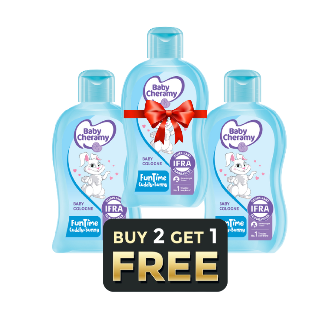 Buy 2 & Get 1 Free Baby Cheramy Funtime Cologne Cuddly Bunny 100ml